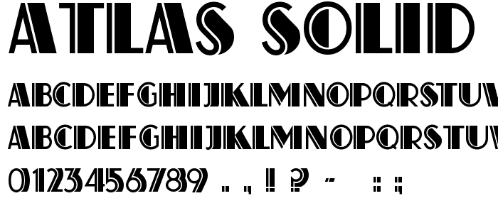 Atlas Solid font
